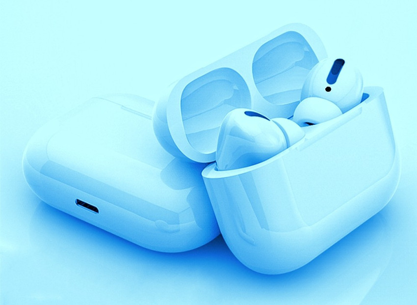 Blue airbuds sales