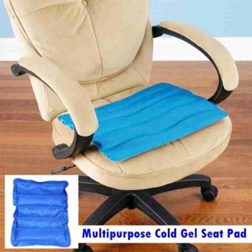 Cooling gel pad top for car seat