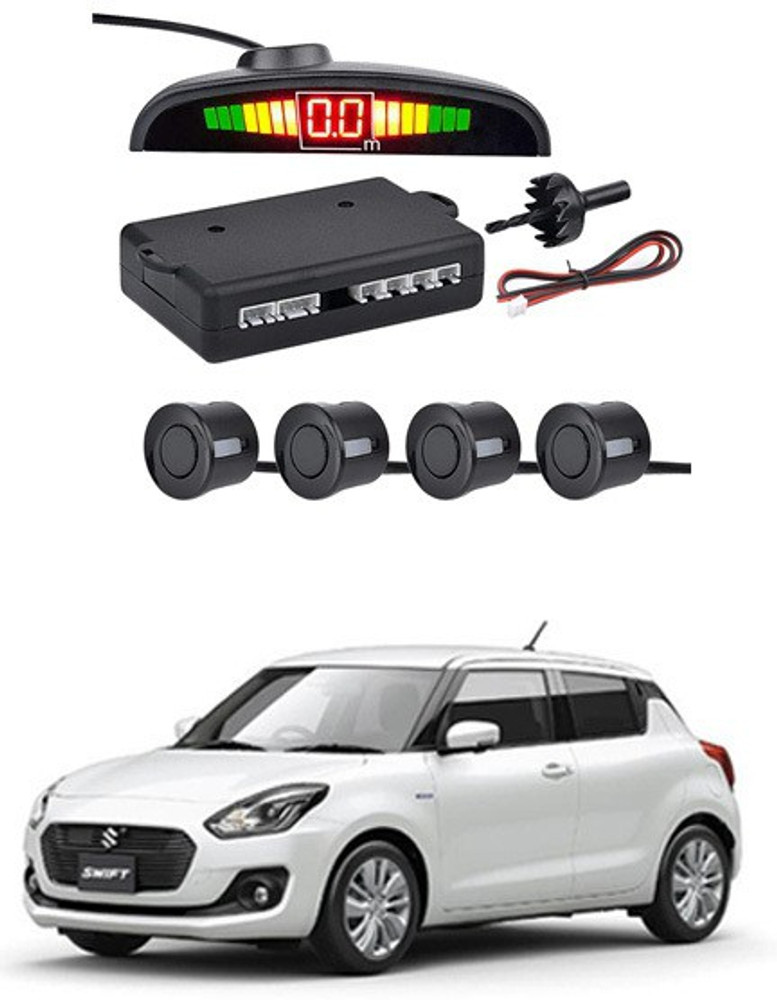 Reverse parking sensor with clearance camera for swift