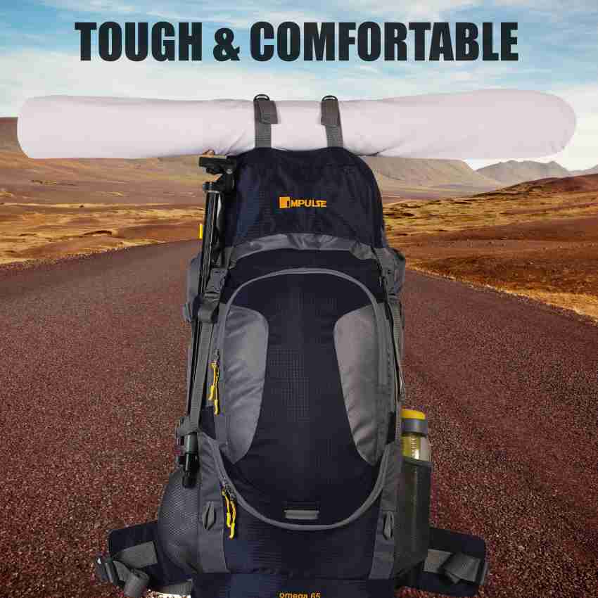 Impulse Inverse U 65 litres Waterproof Rucksack Backpack for men tourist  bag for travel backpack for hiking trekking Bag for men camping bag with 1