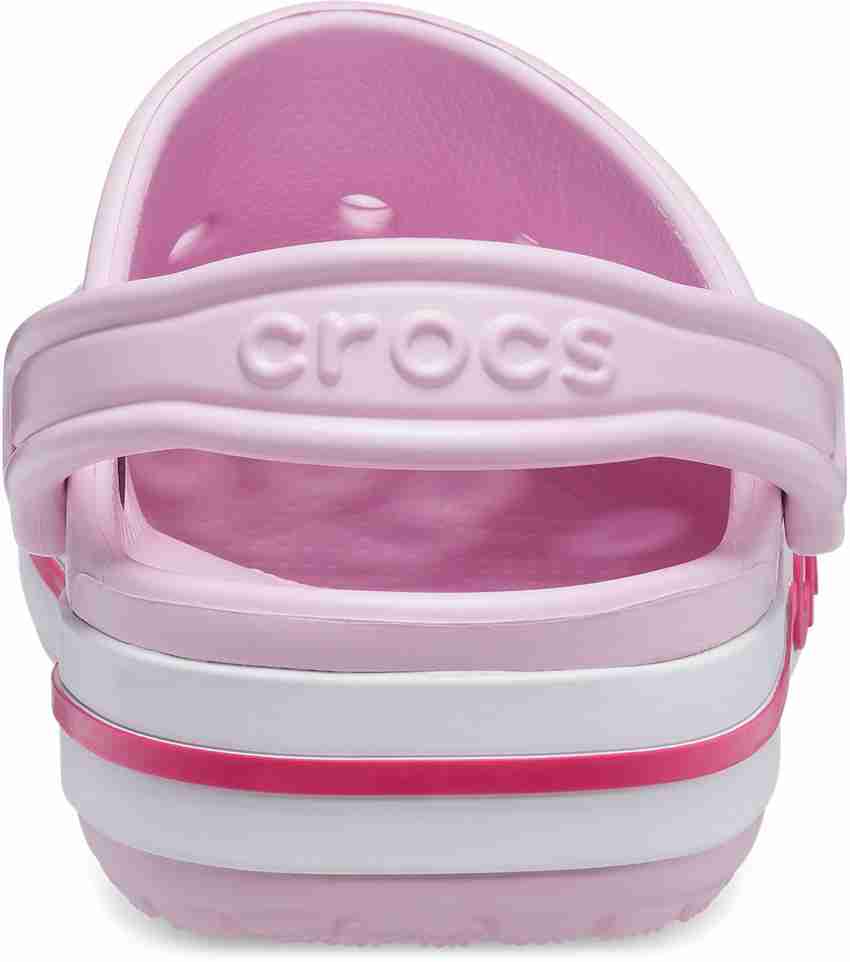 Pink discount bayaband crocs