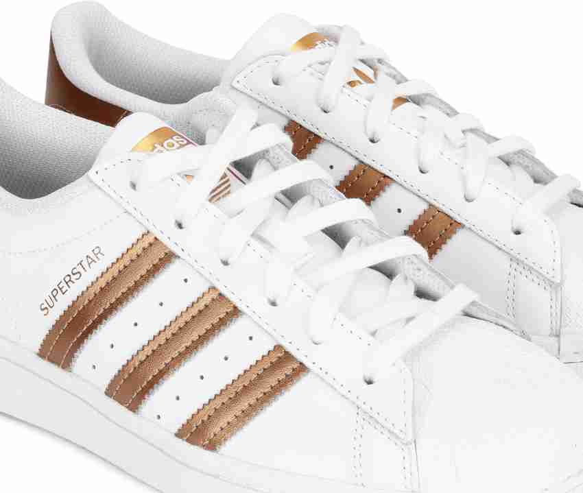 Adidas originals superstar 2.0 shoes metallic gold/white discount