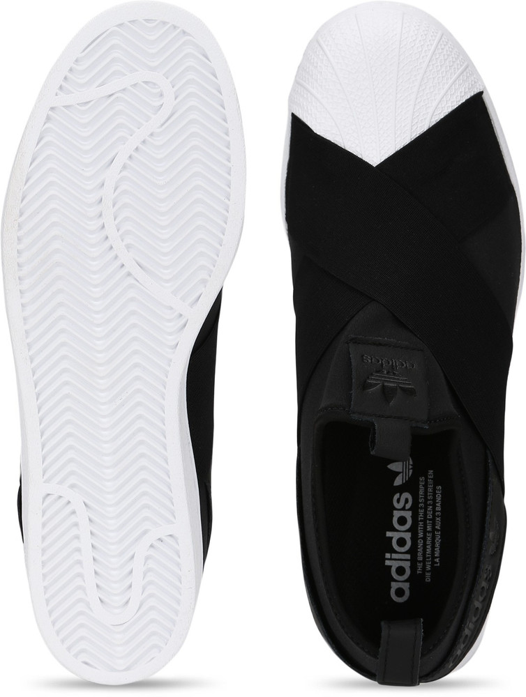 Original superstar top slip on cyan