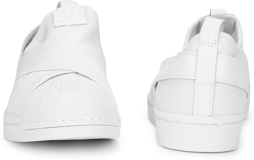 Adidas superstar slip sales on white mono