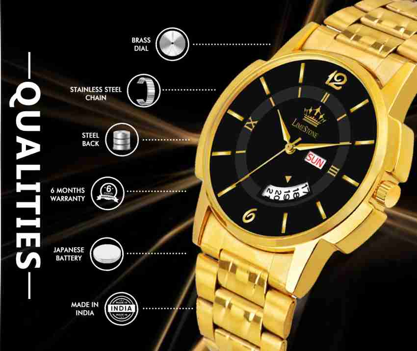 Unisilver gold watch hot sale