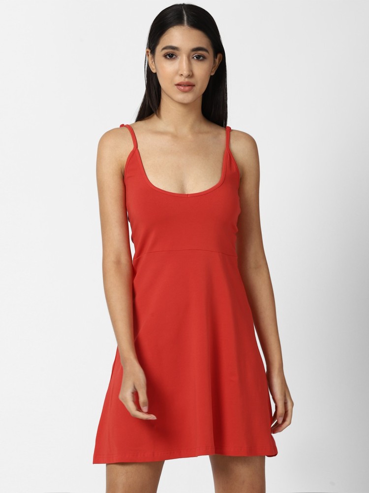 Red skater dress forever 2024 21