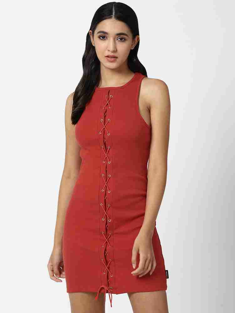 FOREVER 21 Women A line Red Dress Buy FOREVER 21 Women A line Red Dress Online at Best Prices in India Flipkart
