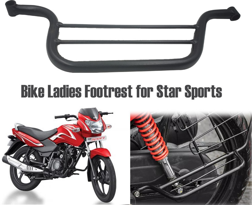 Qiisx Bike Lady Footrest Compatible for TVS STAR SPORT Foot Rest Price in India Buy Qiisx Bike Lady Footrest Compatible for TVS STAR SPORT Foot Rest online at Flipkart
