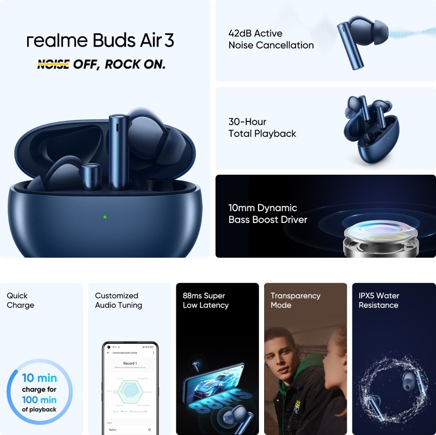 UNBOXING] realme Buds Air 3 Nitro Blue