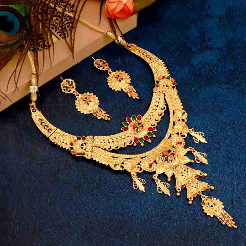 Mansiyaorange alloy deals jewel set