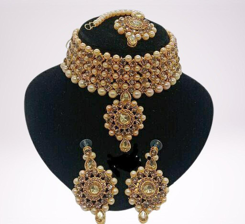 AD Fashion Store Alloy Gold plated Gold Jewellery Set Price in India Buy AD Fashion Store Alloy Gold plated Gold Jewellery Set Online at Best Prices in India Flipkart