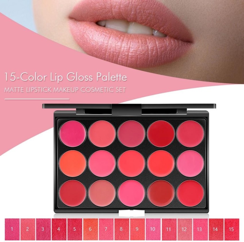 AMOSFIA Lip Cream Makeup Waterproof Lipstick Palette Multicolor - Price in  India, Buy AMOSFIA Lip Cream Makeup Waterproof Lipstick Palette Multicolor  Online In India, Reviews, Ratings & Features