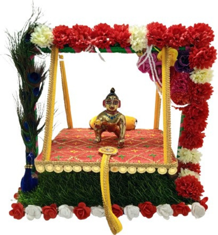 27 Laddu Gopal Jhule ideas | janmashtami decoration, laddu gopal, festival  decorations
