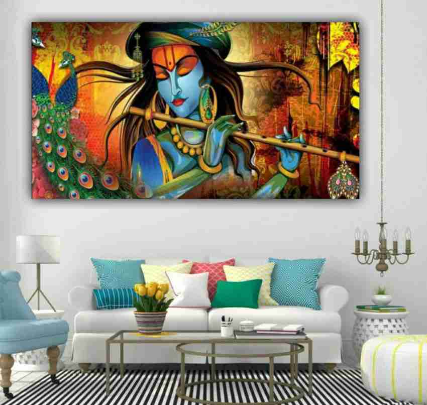 Innovision lord krishna paintings for living room big size (with