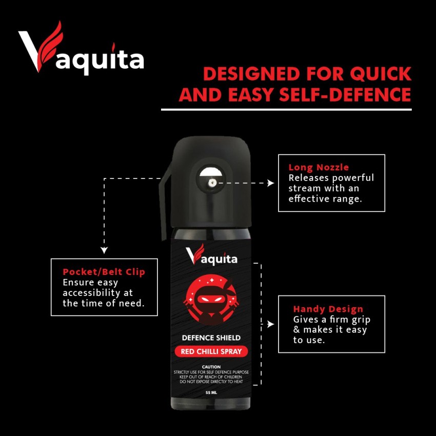 Vaquita Women Self Defence Red Chilli Pepper Spray Gun for Safety/Protection  Pepper Stream Spray Price in India - Buy Vaquita Women Self Defence Red  Chilli Pepper Spray Gun for Safety/Protection Pepper Stream