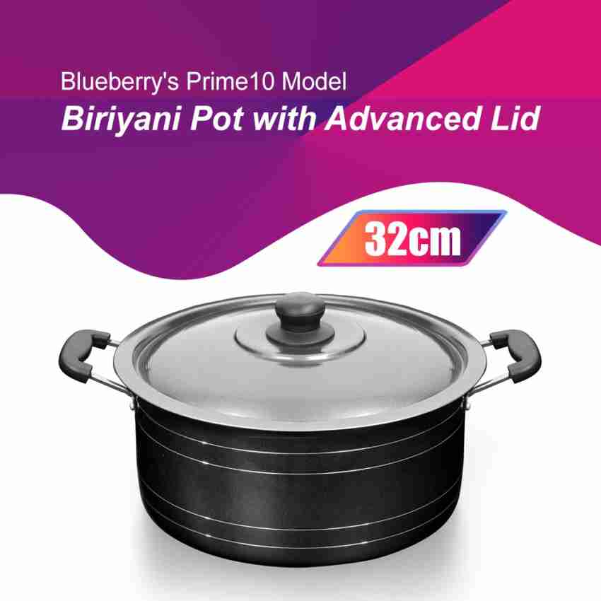 BlueBerry's 10 Liter Nonstick Aluminum Large Size Biriyani Pot