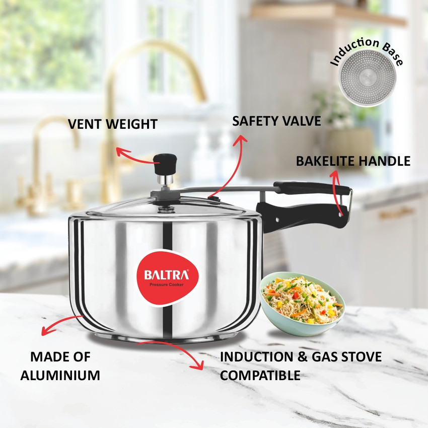 Baltra Stainless Steel BPC 202 3 L Induction Bottom Pressure