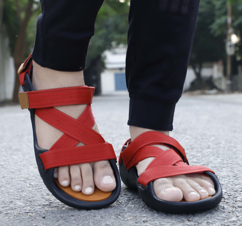 Red sandals for sale men