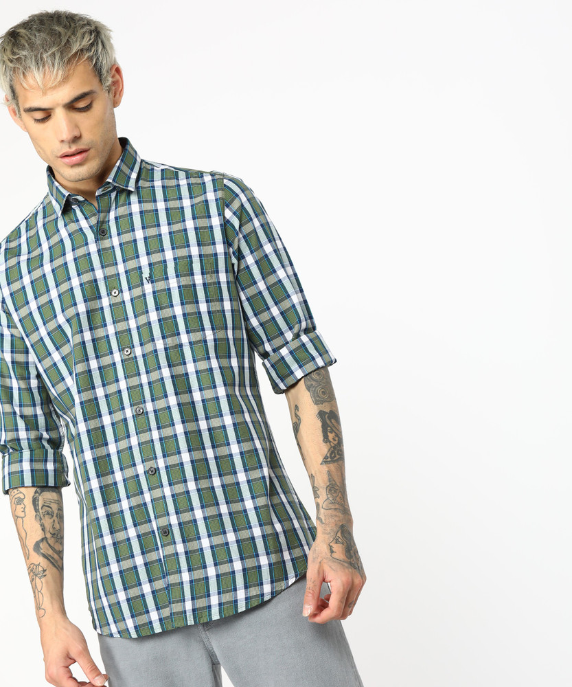 Van heusen sport men's checkered casual shirt clearance
