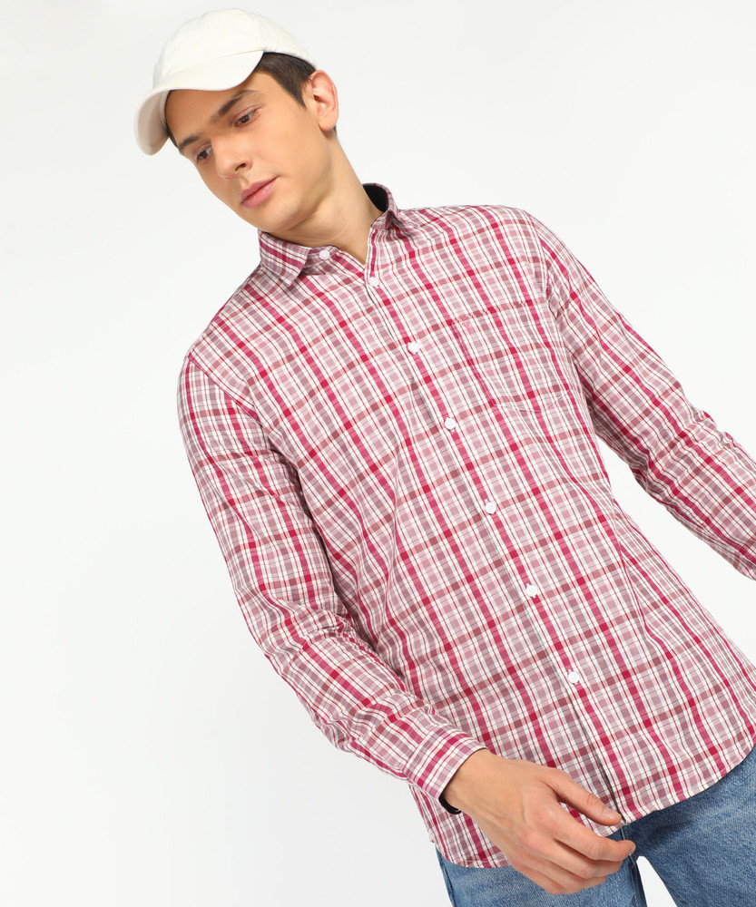 VAN HEUSEN SPORT Men Checkered Casual Pink Shirt Buy VAN HEUSEN SPORT Men Checkered Casual Pink Shirt Online at Best Prices in India Flipkart