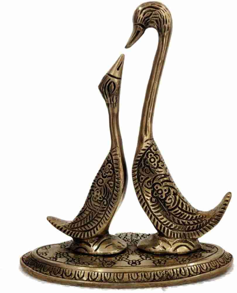 Buy Brass Swan Set of 1 Pair, Home Decor Lucky Swan Couple (Small) Online  at Low Prices in India 