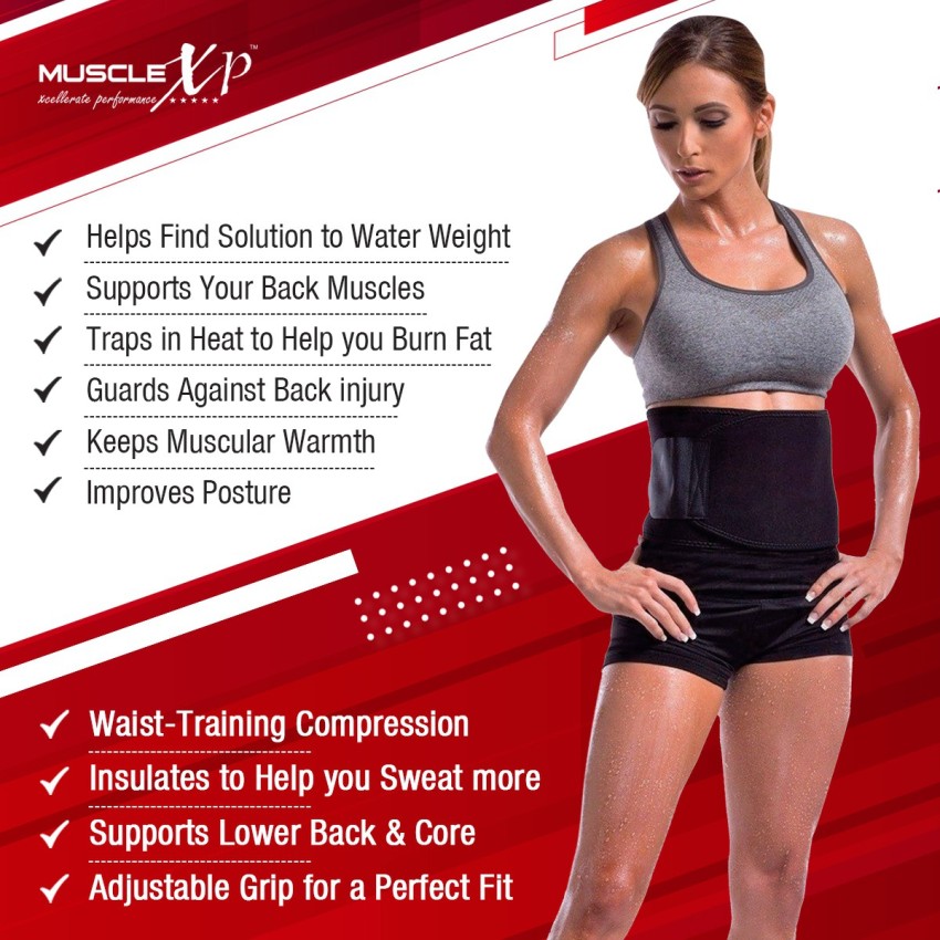 Buy MuscleXP Drfitness+ Sweat Belt For Men And Women, Weight Loss
