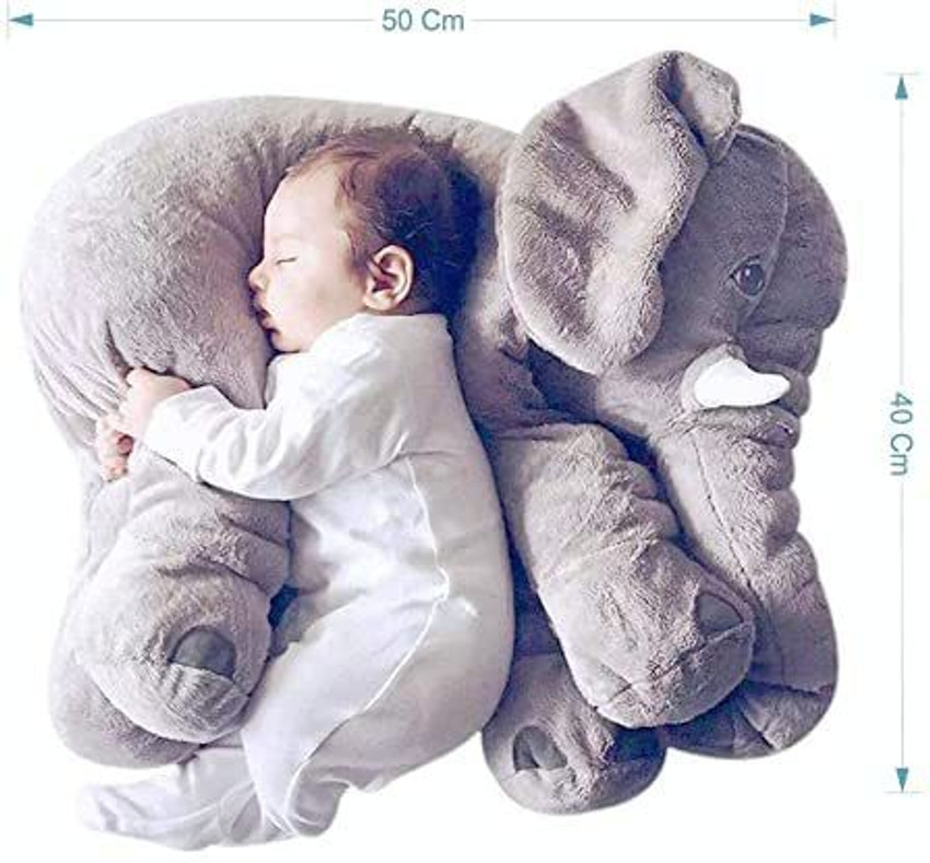 Large plush online elephant sleeping pillow
