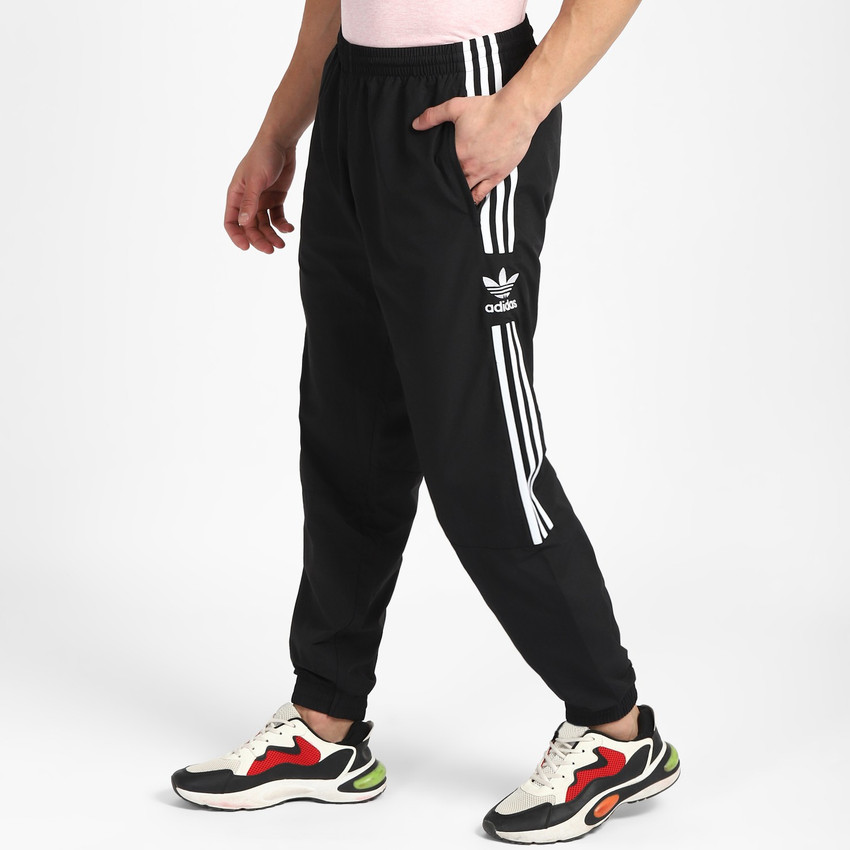 ADIDAS ORIGINALS Striped Men Black Track Pants Buy ADIDAS