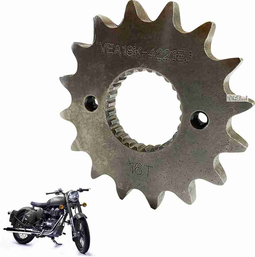 Dhe Best Bike Front Gear Box Sprocket 16 teeth Black for Royal
