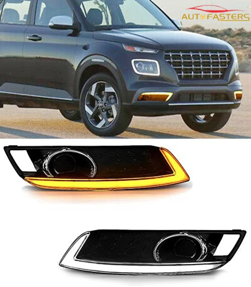 Hyundai venue fog lamp hot sale with drl