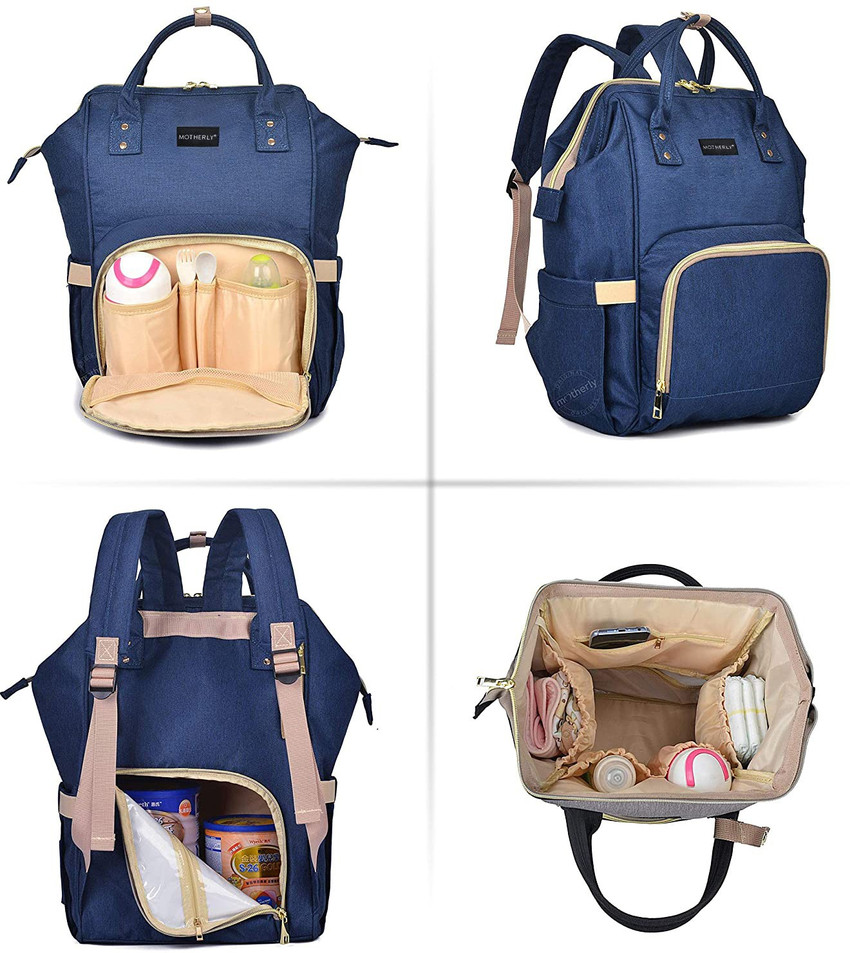 motherly Diaper Bags for Mothers with 1 Bottle Bag 1 Changing