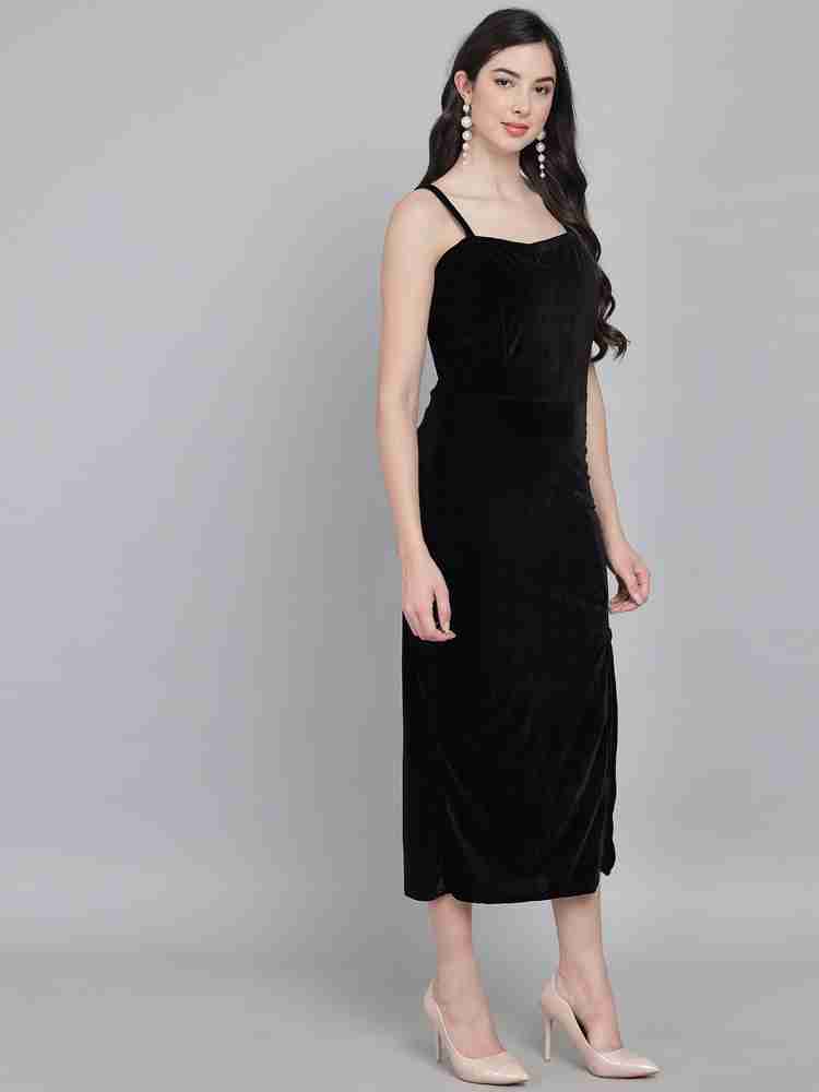 Black one piece top dress for girl