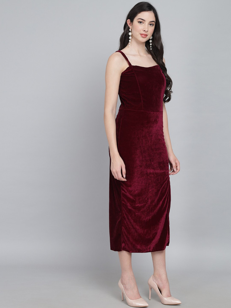 Purple colour one hot sale piece dress