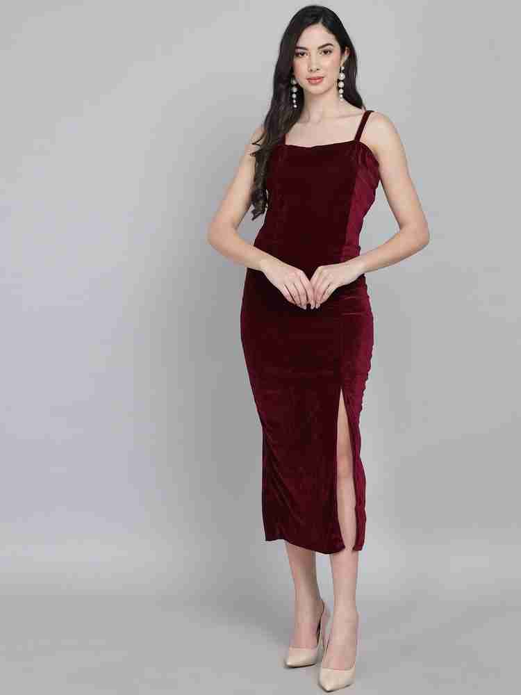 Purple colour one piece dress top