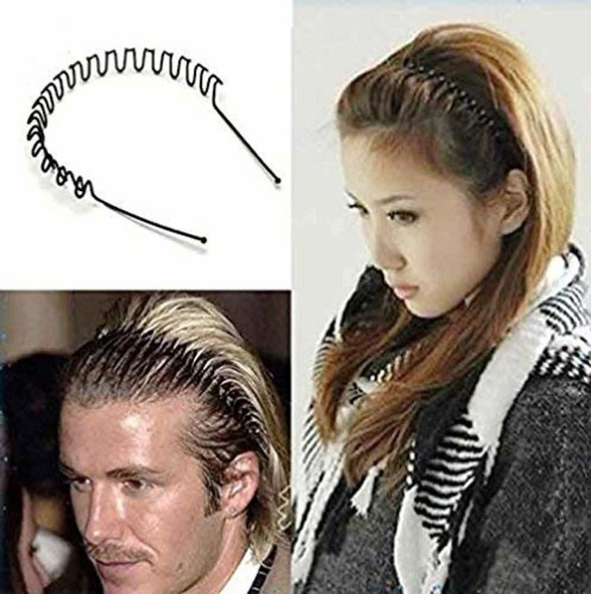 ShilpoKuthi Style Zig Zag Wavy Hair Band For Men Hair Accessories
