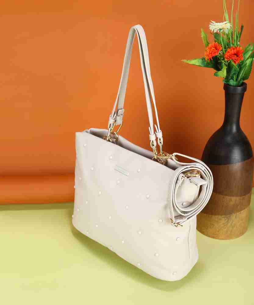 Buy Caprese Women Grey Hand held Bag Ash Online Best Price
