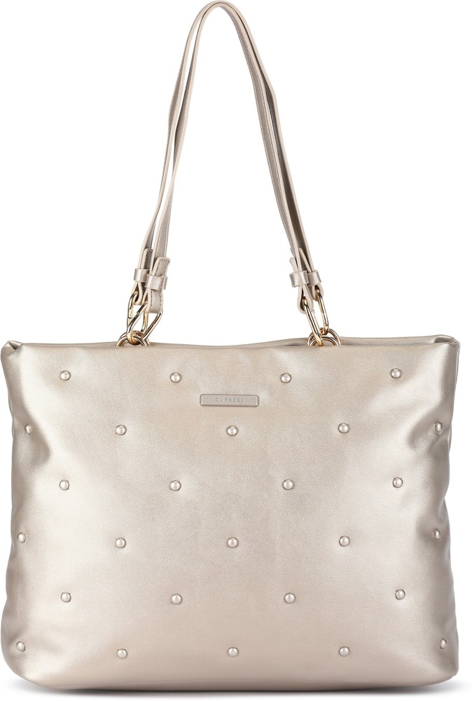 Caprese fashion golden handbag