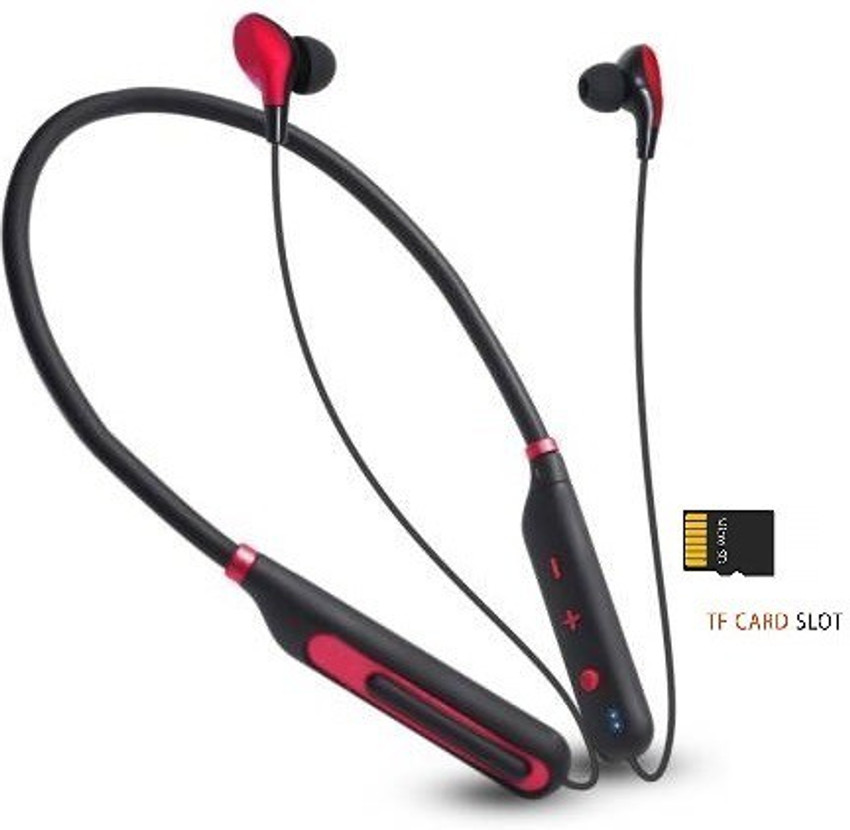 Neckband with outlet memory card