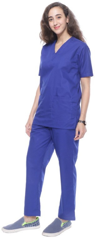 Female Pure Cotton Hospital uniform Black for women nurse cargo