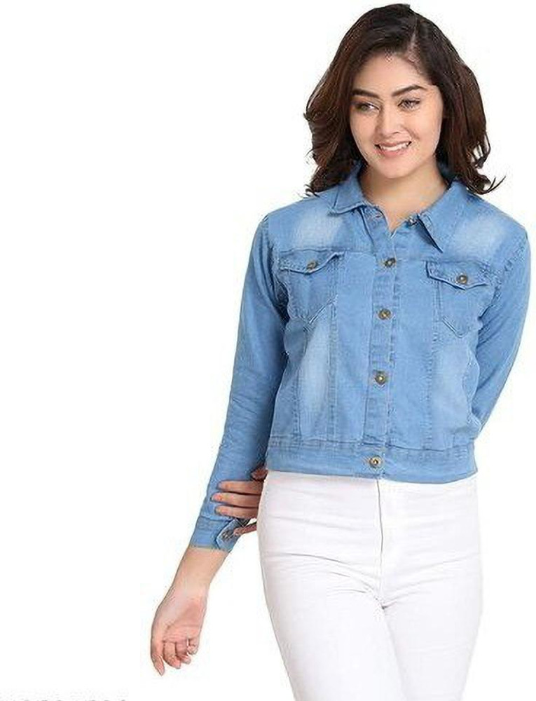EMEORMULTI Full Sleeve Solid Women Denim Jacket Buy EMEORMULTI