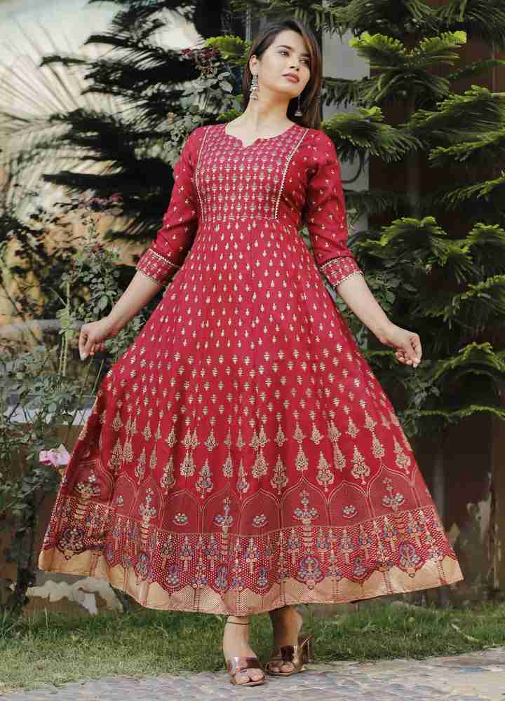 Anarkali tops for ladies discount