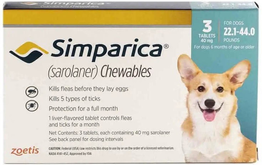 Simparica sarolaner chewables hotsell