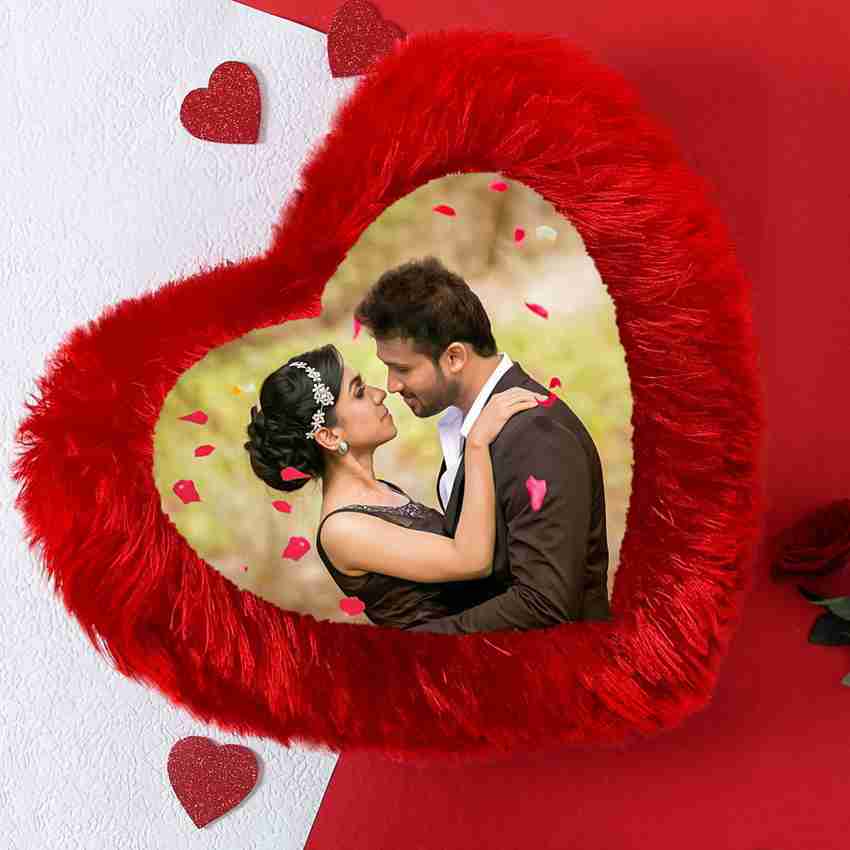 Heart photo cushion outlet