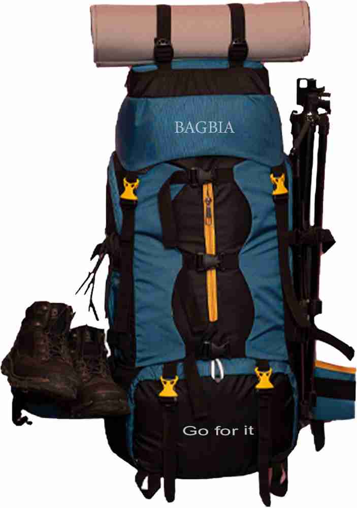 BAGBIA Trekking Bag Rucksack 90 L BLACK Price in India