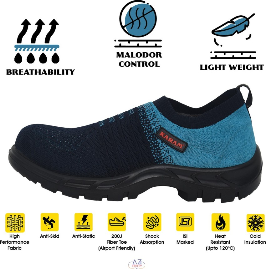 Karam safety shoes on sale flipkart