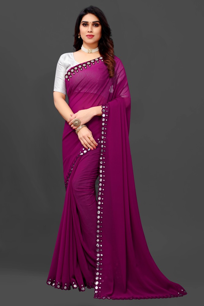 AMARA FASHION GEORGETTE WINE ETHNIC WEAR