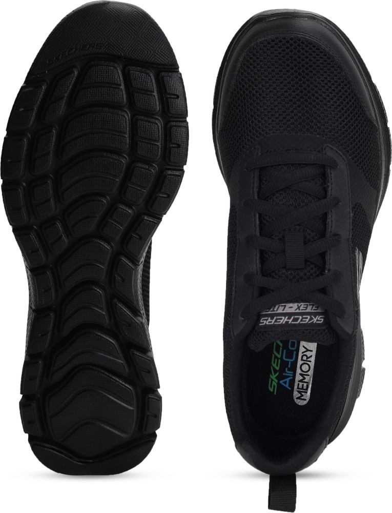 Skechers memory foam black mens shoes sale