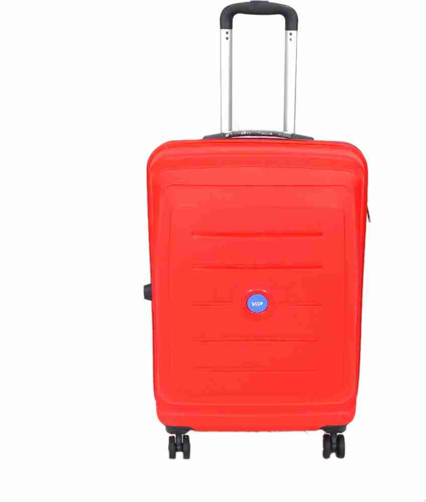 VIP MEDIUM SIZE 8 WHEELS 67 CM TROLLY WITH TSA LOCK Check in Suitcase 8 Wheels 26 inch RED Price in India Flipkart