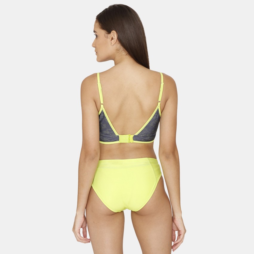 Buy Zivame Zelocity Padded Bikini Set With Hook - Lime Punch Online