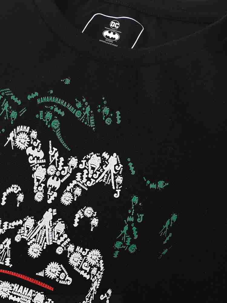 Joker by Free Authority Graphic Print Men Round Neck Black T Shirt